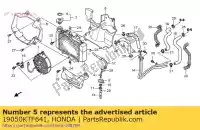 19050KTF641, Honda, guide, rr. center radiator air honda pes sh 125 150 2005 2006 2007 2008 2009 2010 2011 2012 2013, New