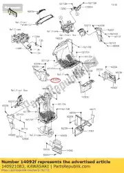 Qui puoi ordinare 01 cover,fr sedile,dx,cnt da Kawasaki , con numero parte 140921083: