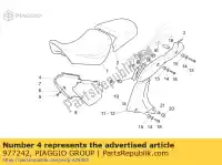 977242, Piaggio Group, cubierta lateral derecha red race moto-guzzi california classic touring 1100 2006, Nuevo