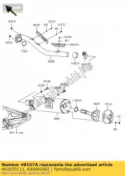 Here you can order the cover-exhaust pipe,rr ksf450b8 from Kawasaki, with part number 491070111: