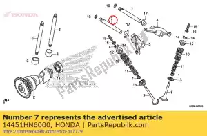 honda 14451HN6000 schacht, tuimelaar - Onderkant