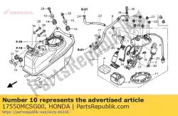 Aqui você pode pedir o nenhuma descrição disponível no momento em Honda , com o número da peça 17550MCSG00: