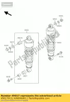 45017012, Kawasaki, bucha a, shok ab esfregar kawasaki el eliminator b f er twister d c a e el250 el250d el250e estrella el252 5 125 er500 250 252 500 , Novo