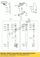 440130276, Kawasaki, pipe-fork inner klx150hff kawasaki d tracker 150 2016, New