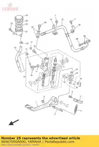 yamaha 90467090A000 clip - Bottom side