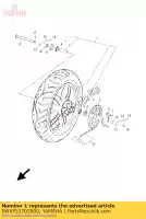 5WXF53702000, Yamaha, roue coulée, arrière yamaha tzr 50 2005 2006 2007 2008 2009 2011, Nouveau