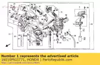 16010MG3771, Honda, jeu de joint honda xr 600 1985 1986 1987, Nouveau