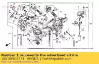 16010MG3771, Honda, zestaw uszczelek honda xr 600 1985 1986 1987, Nowy