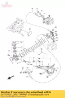 5D7F58951000, Yamaha, slang, reservoir yamaha mt yzf r 125 2008 2009 2010 2011 2012 2013 2015 2016, Nieuw