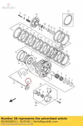 Aquí puede pedir sello, pus embrague de Suzuki , con el número de pieza 0928306011: