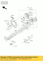 410341216, Kawasaki, conjunto de tambor, freno trasero kdx125-a2 kawasaki d kdx klx 125 200 250 300 650 1991 1992 1993 1994 1995 1996 1997 1998 1999 2000 2001 2002 2003, Nuevo