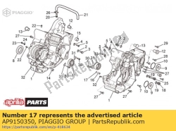 Aprilia AP9150350, Junta tórica d8.73x1.78, OEM: Aprilia AP9150350