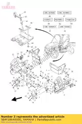 deksel, zijde 1 van Yamaha, met onderdeel nummer 5B4F28640000, bestel je hier online: