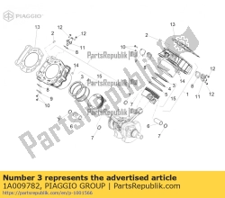 Aprilia 1A009782, Anel de compressão, OEM: Aprilia 1A009782