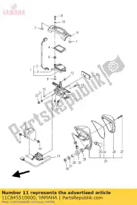 yamaha 11C845510000 bracket, licence - Bottom side