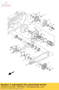 yamaha 52SE61110100 engrenage, entraînement primaire - La partie au fond