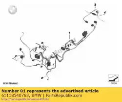 Ici, vous pouvez commander le faisceau de câbles principal auprès de BMW , avec le numéro de pièce 61118540763:
