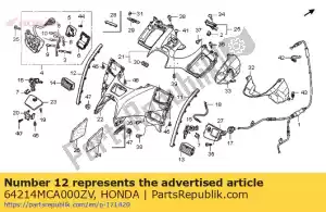 Honda 64214MCA000ZV molding, l. cowl trim *r3 - Bottom side