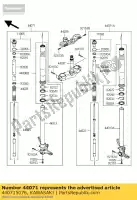 440715076, Kawasaki, amortisseur-assy, ??fourche, lh, or zx100 kawasaki zx 1000 2008 2009 2010, Nouveau