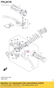 Suzuki 5753241G00 collar - Bottom side