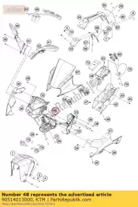 ktm 90514013000 structuur hoofdlamp - Onderkant