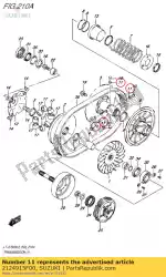 Here you can order the spacer,movable from Suzuki, with part number 2124915F00: