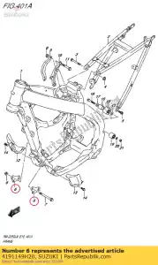 Suzuki 4191149H20 bracket,eng mtg - Bottom side