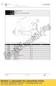 Piaggio Group 642168 luz trasera izquierda con indicador de giro - Lado inferior