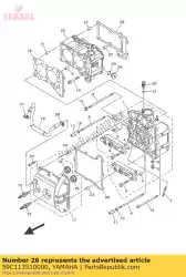 Aquí puede pedir junta, cilindro de Yamaha , con el número de pieza 59C113510000: