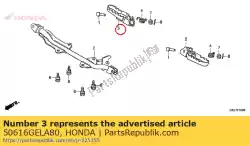 arm comp., r. Stap van Honda, met onderdeel nummer 50616GELA80, bestel je hier online: