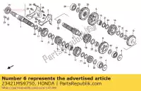 23421MS9750, Honda, gear,countershaft honda ntv revere  ntv650 650 , New