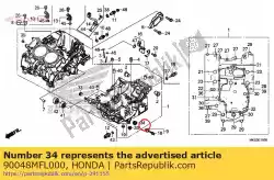 Aqui você pode pedir o parafuso, vedação, 22 mm em Honda , com o número da peça 90048MFL000: