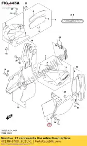 suzuki 4723041F00 capa, lado baixo - Lado inferior