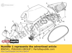 Piaggio Group 896541 driver saddle - Bottom side