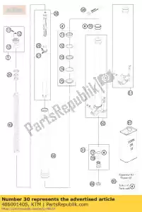 ktm 48600140S cartouche cpl. adv abs 07 - La partie au fond