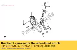 Aquí puede pedir cadena, leva (56l) de Honda , con el número de pieza 14401HM7003: