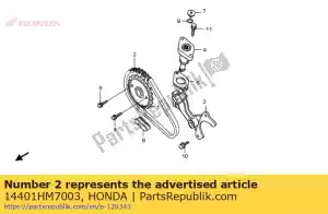 Honda 14401HM7003 cadena, leva (56l) - Lado inferior