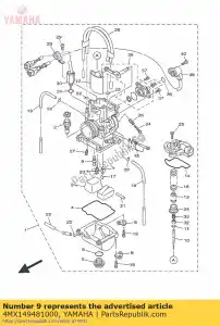 yamaha 4MX149481000 jet, langzaam (# 58) - Onderkant