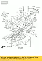 33001S016, Kawasaki, Arm-comp-swing kawasaki kfx 400, New