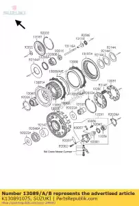 Suzuki K130891075 plate-clutch,t= - Bottom side