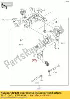 391310001, Kawasaki, 01 conjunto de mola kawasaki  300 2017 2018 2019 2020 2021, Novo