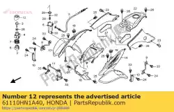 Aquí puede pedir titular, rvs. Assist de Honda , con el número de pieza 61110HN1A40: