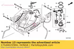 Here you can order the no description available from Honda, with part number 17544KZZ900: