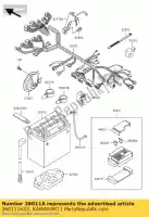 260111633, Kawasaki, cavo, batteria (-) vn800-a1 kawasaki vn 800 1995 1996 1997 1998 1999 2000 2001 2002 2003 2004 2005 2006, Nuovo