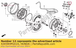 Qui puoi ordinare dado, regolazione freno da Honda , con numero parte 43459HM5A10: