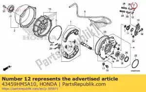 honda 43459HM5A10 nakr?tka, regulacja hamulca - Dół