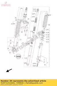 yamaha 5VKF31510000 printemps, rebond - La partie au fond