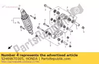 52469KT0305, Honda, Set braccioli, cuscino honda xlr 125 1998 1999, Nuovo