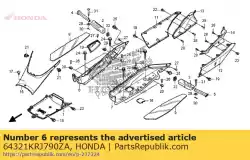 Here you can order the step, r. Floor *nh1 * (nh1 black) from Honda, with part number 64321KRJ790ZA: