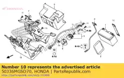 Tutaj możesz zamówić pokrywa, pojemnik na baterie od Honda , z numerem części 50336MGSD70: